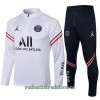 Paris Saint-Germain Trenings Collegegenser Set 22-23 Kvart-Zip Hvit - Barn